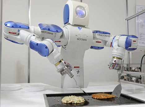 Robot makes pancakes